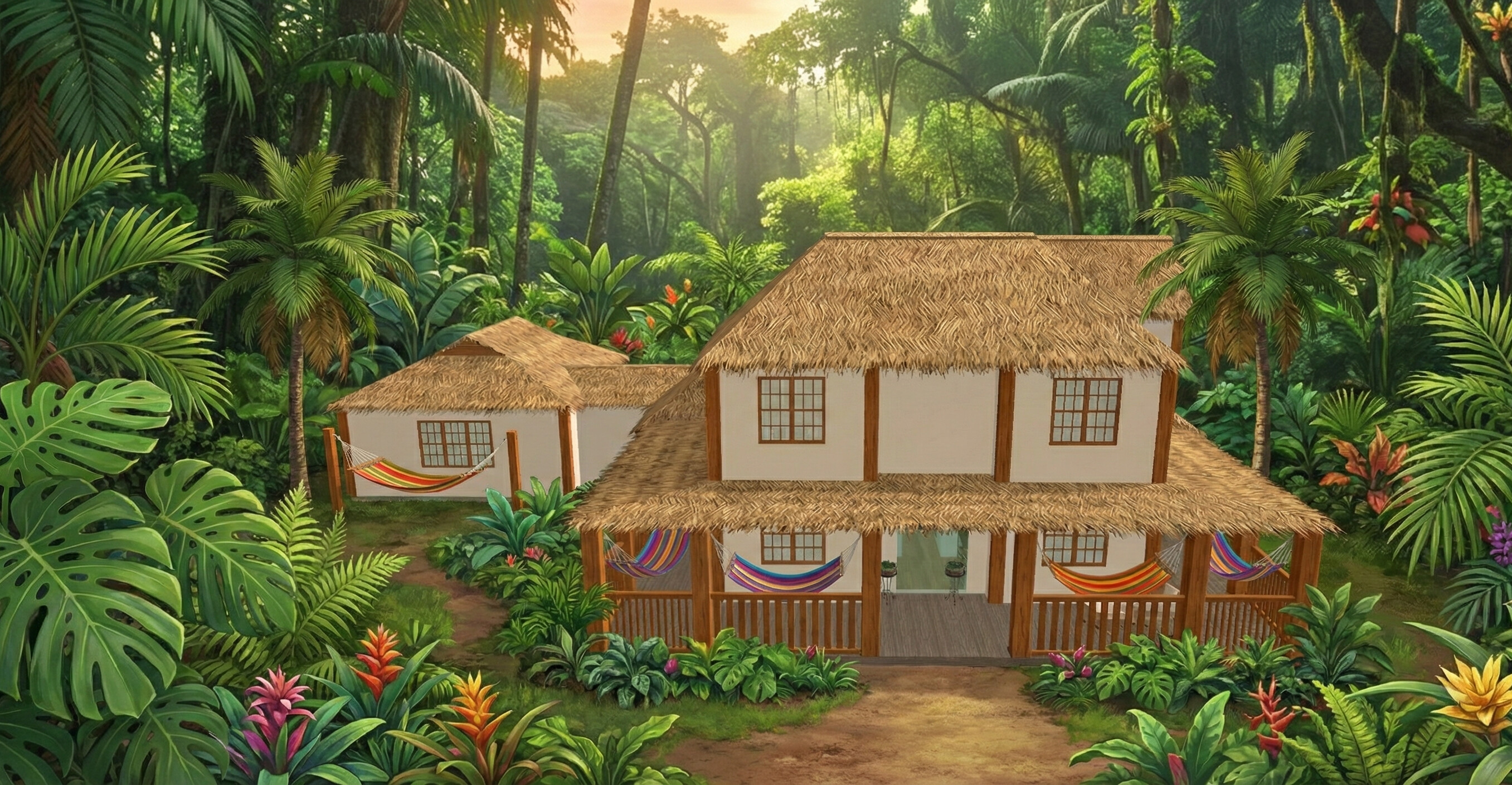 Spacious Dual-Floor House Plan — 4 Bedrooms, 236 m² (2-Car Garage) house plan