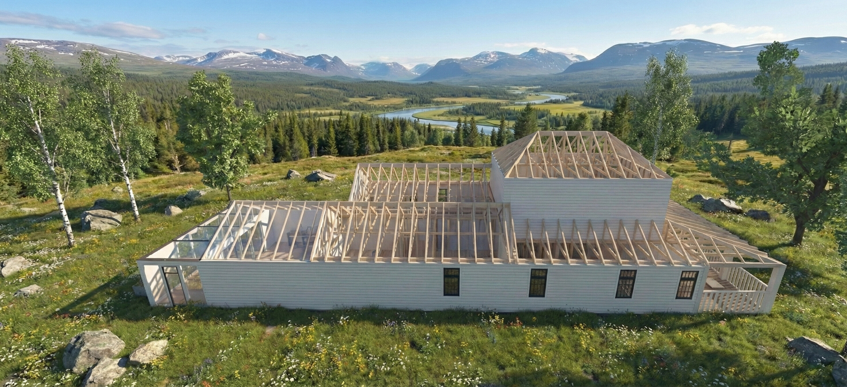 Visualization gallery - Grand Multi-Car House Plan — 4 Bedrooms, 538 m² (5,791 sq ft), Game Loft & 4-Car Garages