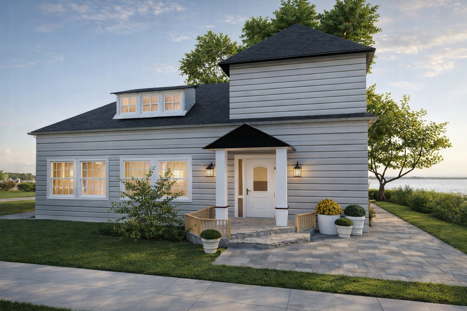 Visualization gallery - Boho Loft House Blueprint — 2 Beds, 1.5 Baths, 1,098 sq ft (102 m²), Bright Open Living