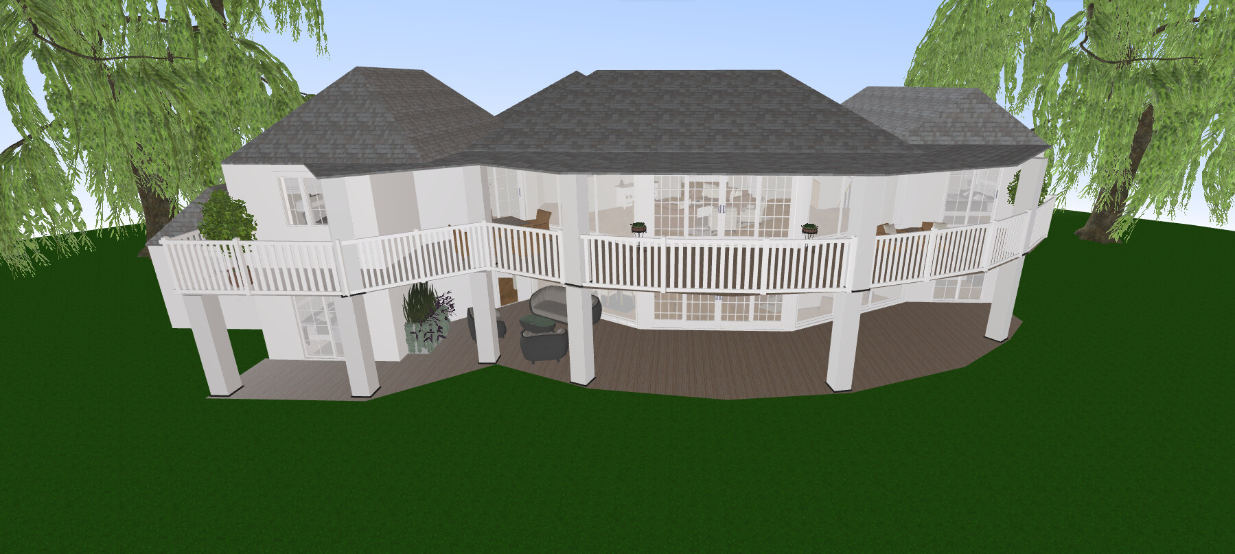 Visualization gallery - Luxury Six Bedroom Estate House Plan — 602 m² (6,488 sq ft), Home Theater, 3-Car Garage