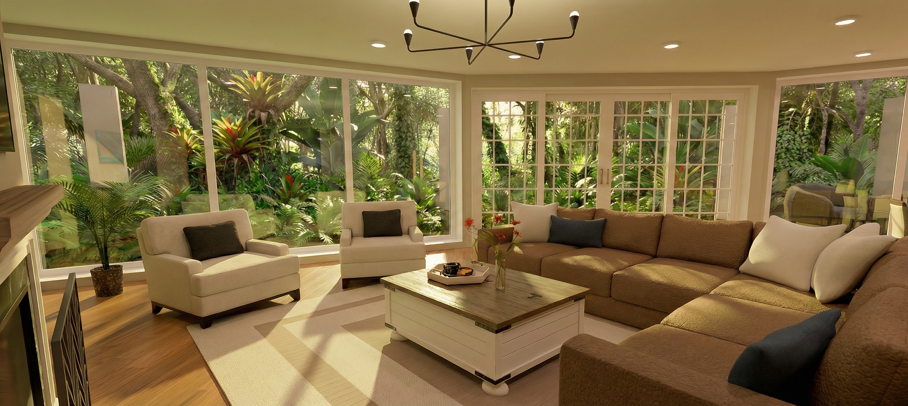 Visualization gallery - Luxury Six Bedroom Estate House Plan — 602 m² (6,488 sq ft), Home Theater, 3-Car Garage