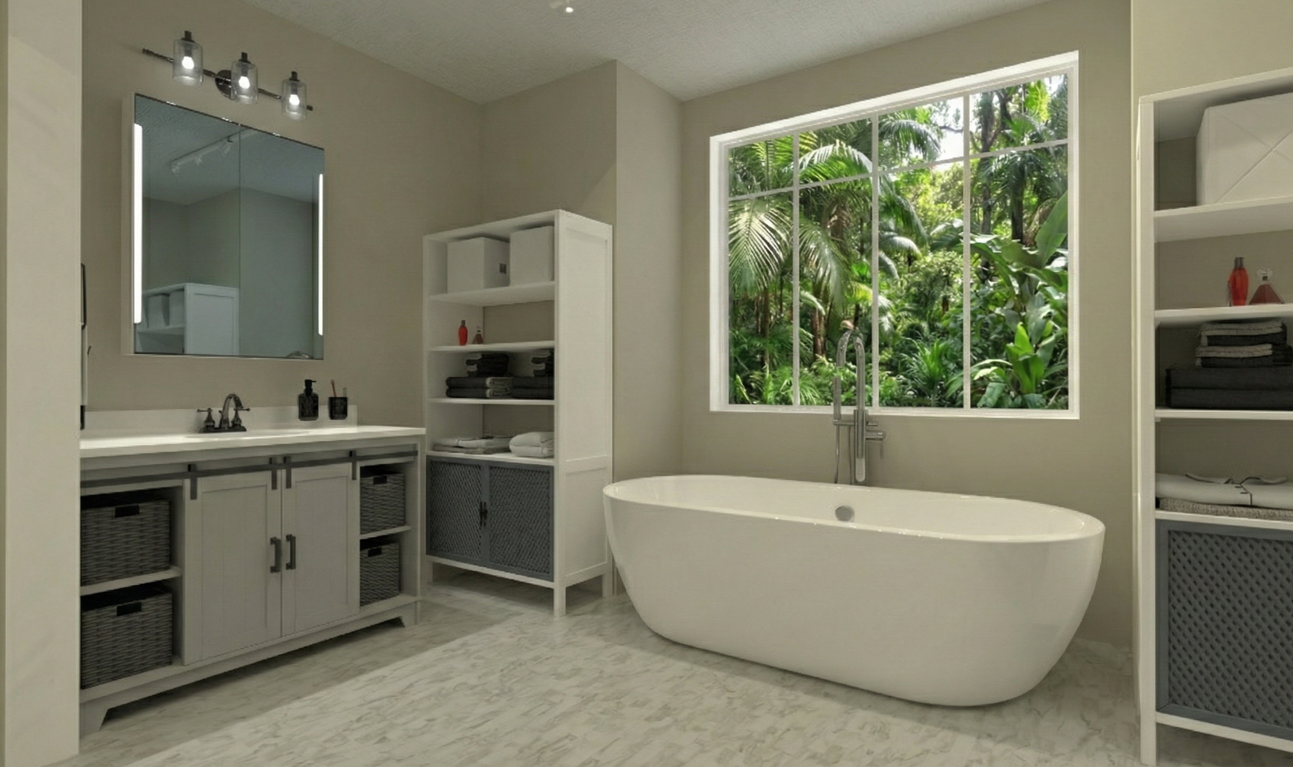 Visualization gallery - Luxury Six Bedroom Estate House Plan — 602 m² (6,488 sq ft), Home Theater, 3-Car Garage