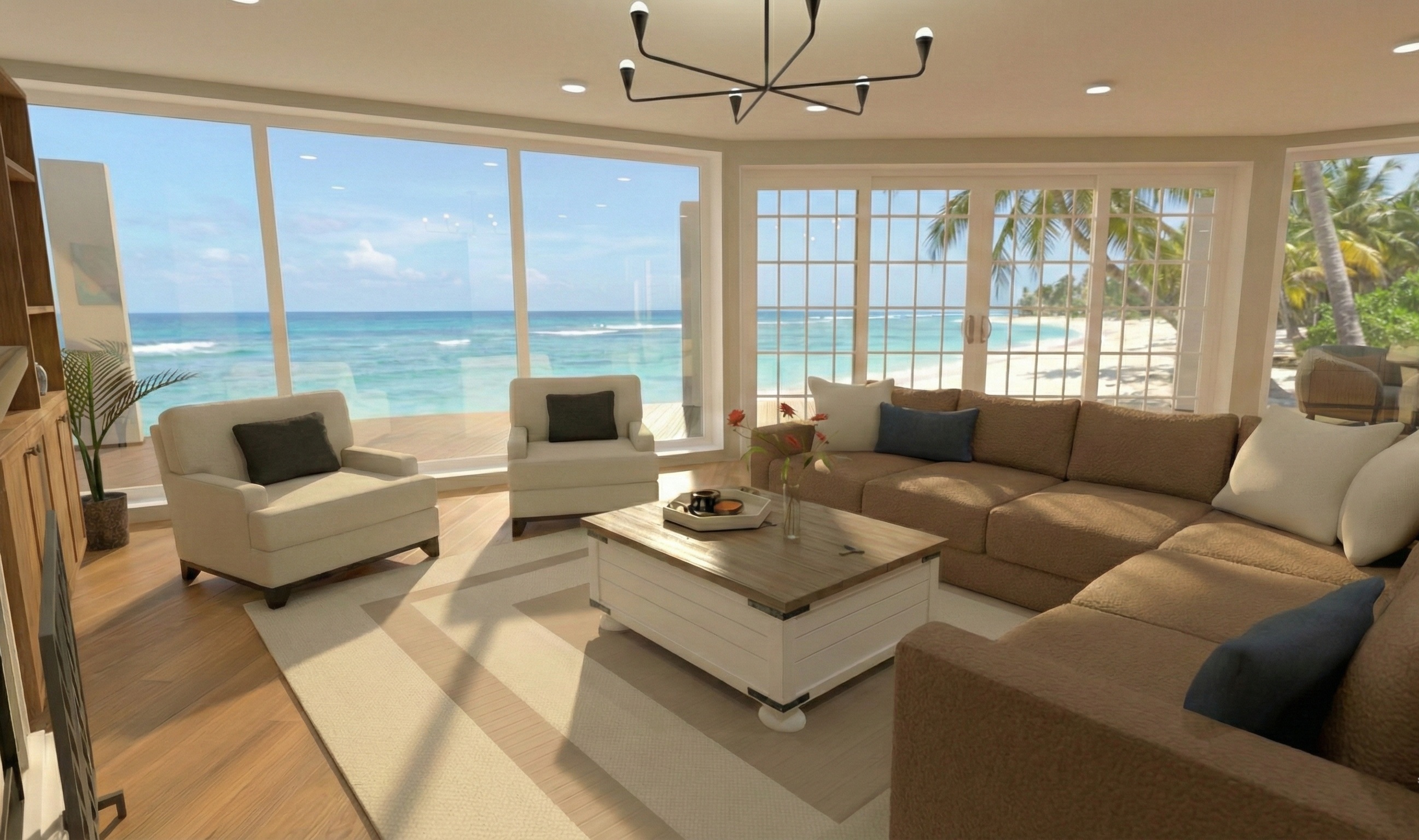 Visualization gallery - Luxury Six Bedroom Estate House Plan — 602 m² (6,488 sq ft), Home Theater, 3-Car Garage