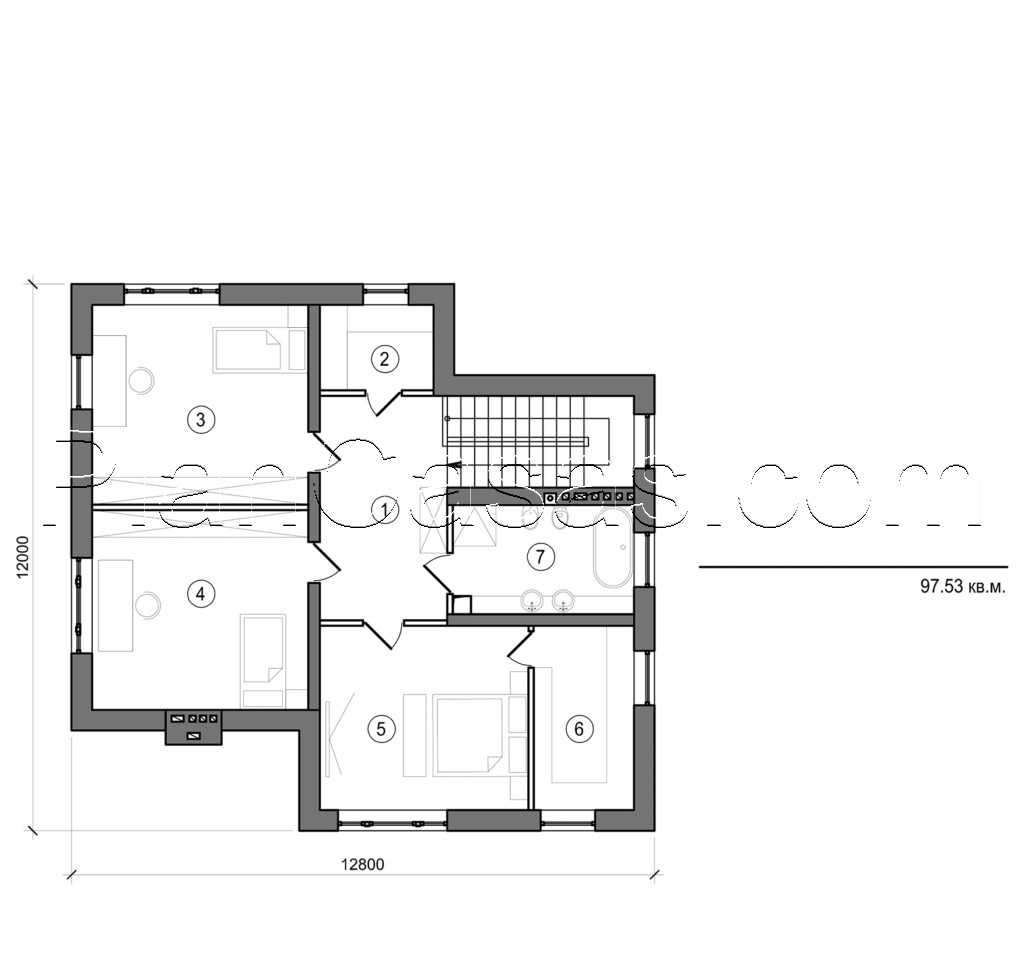 Visualization gallery - Two storey cottage