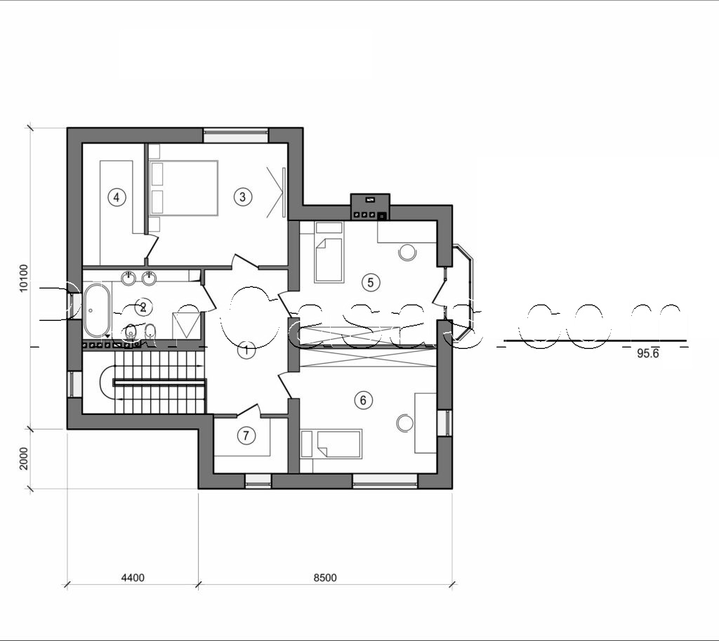 Visualization gallery - Two storey house