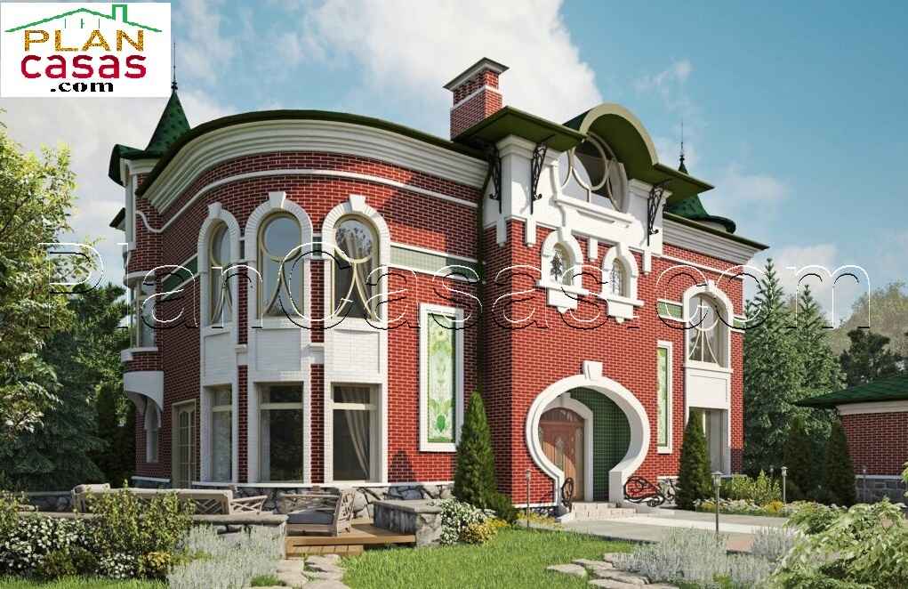 Two storey mansion house plan