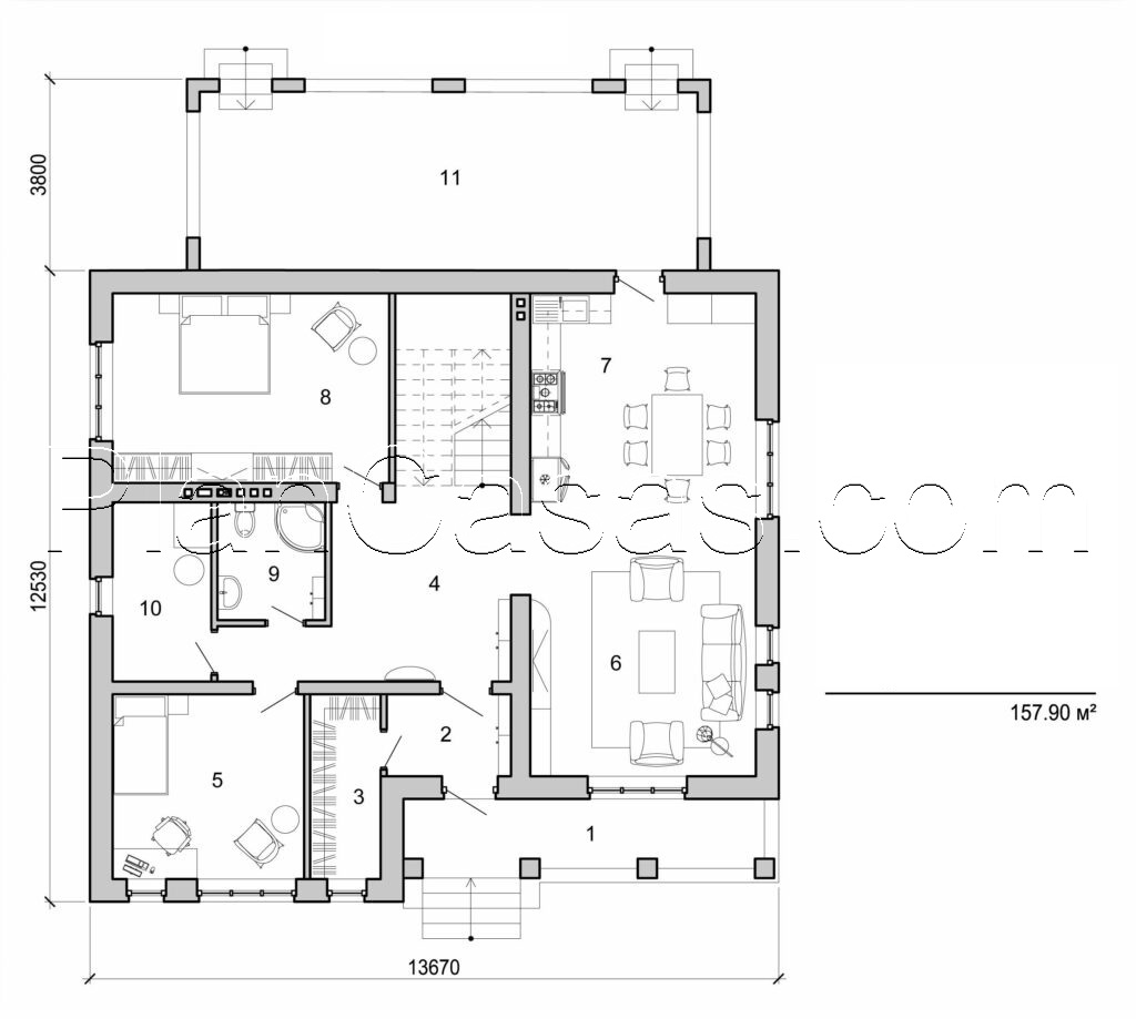 Visualization gallery - Two storey house