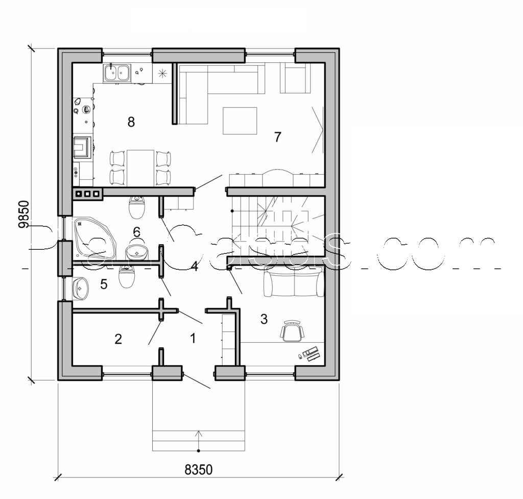 Visualization gallery - Two storey house