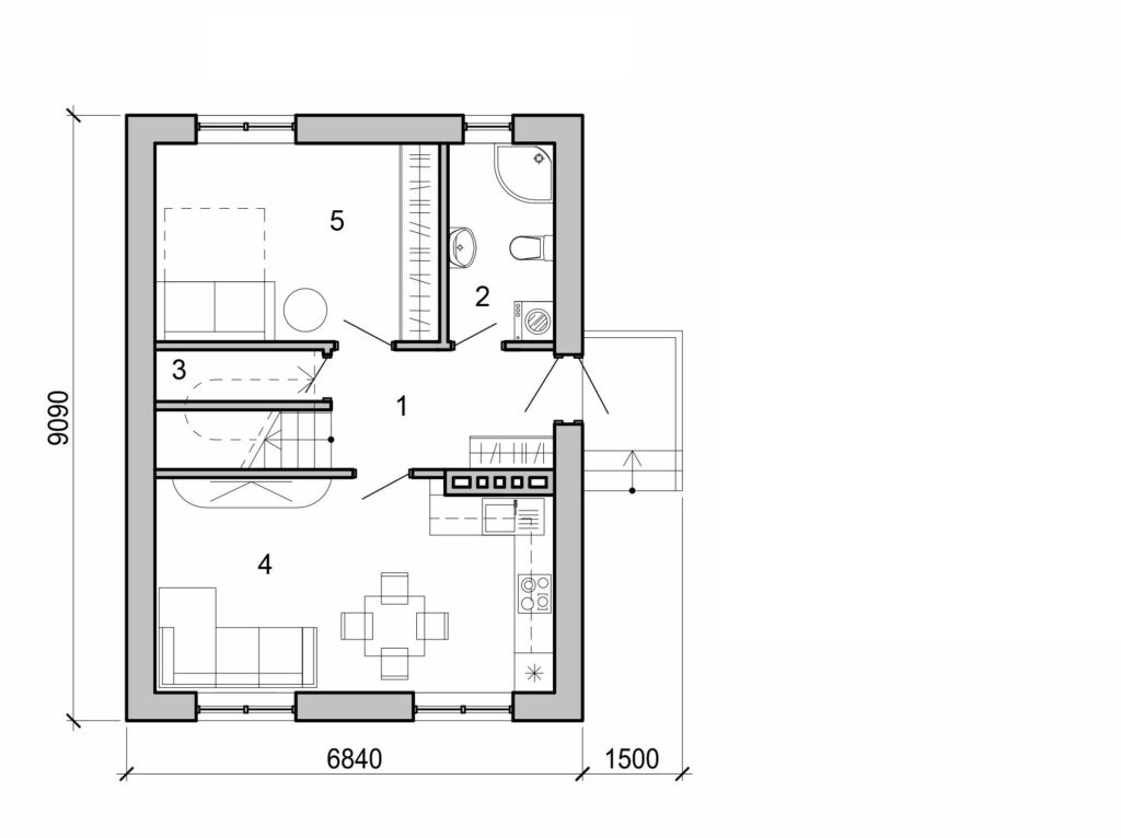 Visualization gallery - Simple 2 storey house