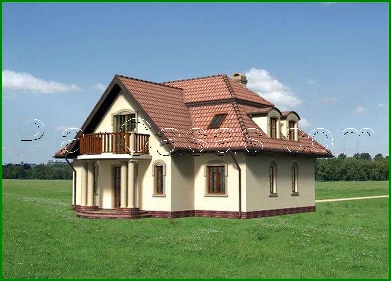 Visualization gallery - Classic style mansion with columns