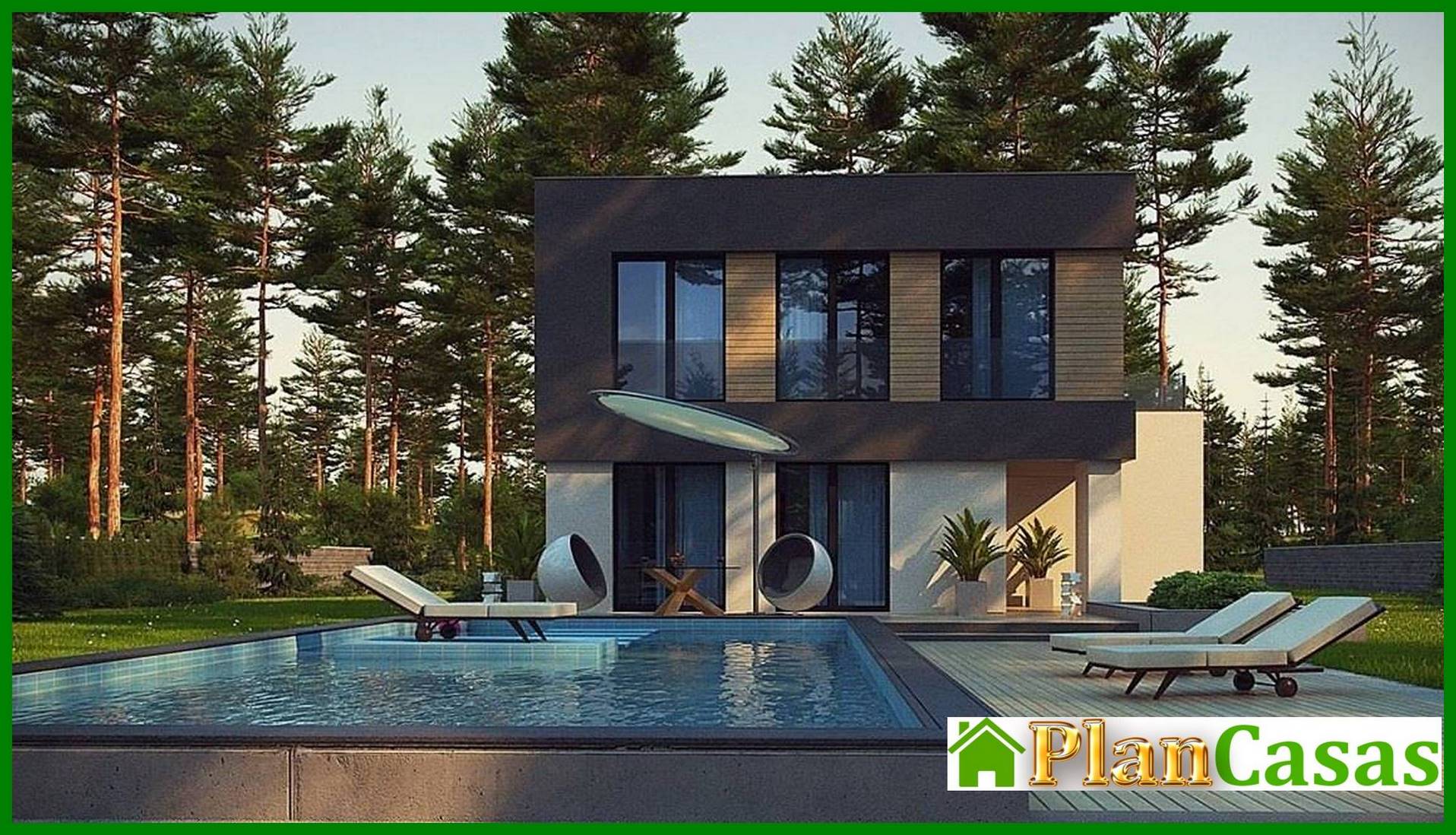 Modern compact two-story mansion of 150 m2 house plan