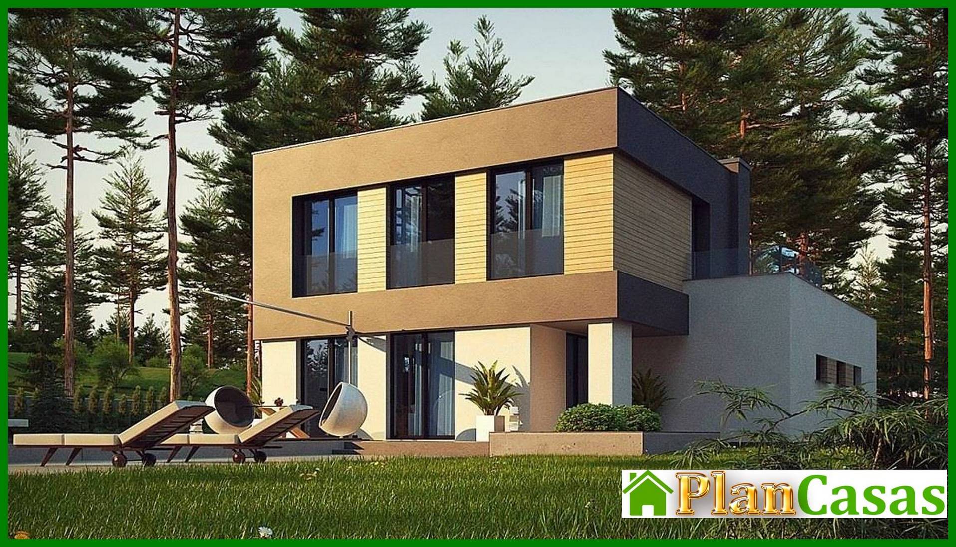 Visualization gallery - Modern compact two-story mansion of 150 m2