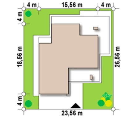 Visualization gallery - The project of a chic modern two-story mansion with a second light