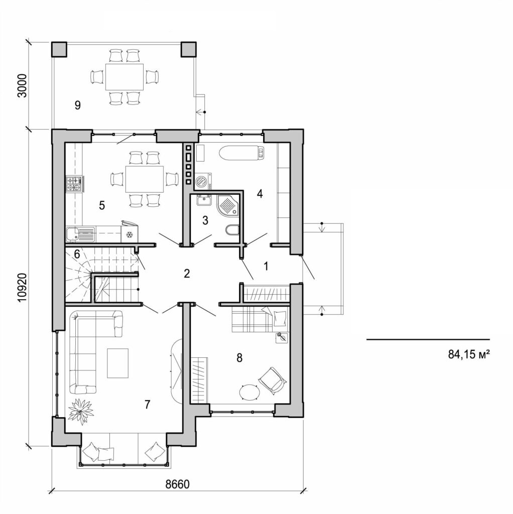 Galería de visualizaciones - Casa de dos plantas