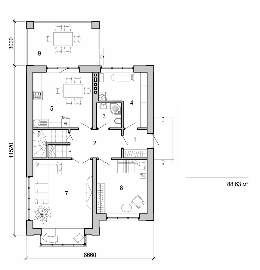 Galería de visualizaciones - Casa de dos plantas
