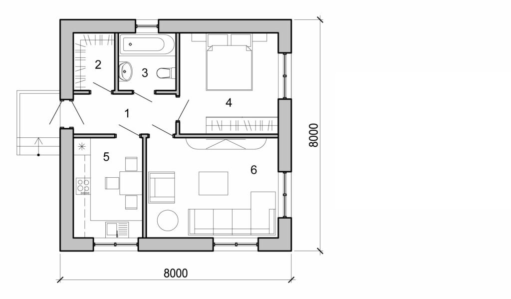 Visualization gallery - One storey house