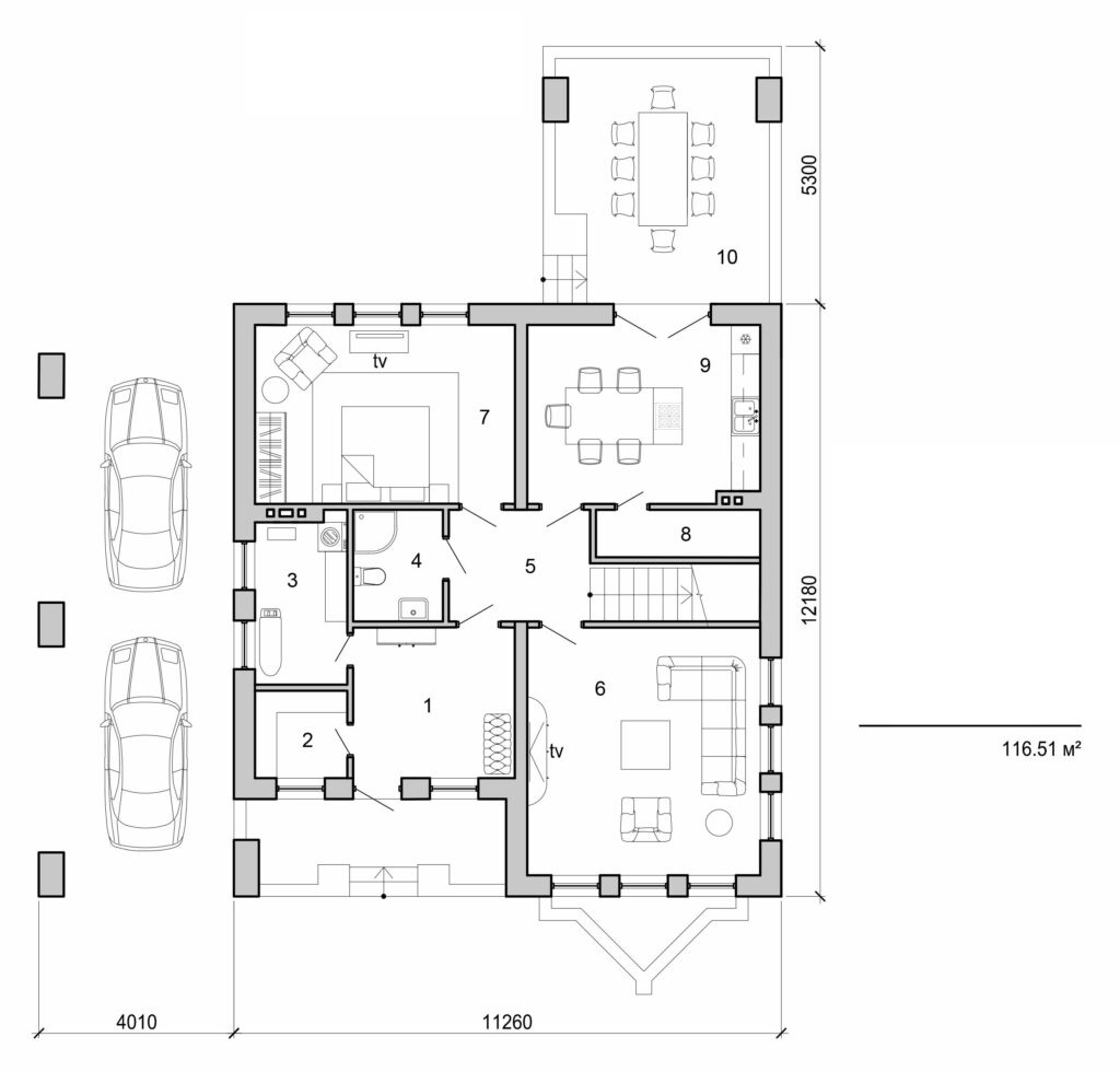 Visualization gallery - Two storey house