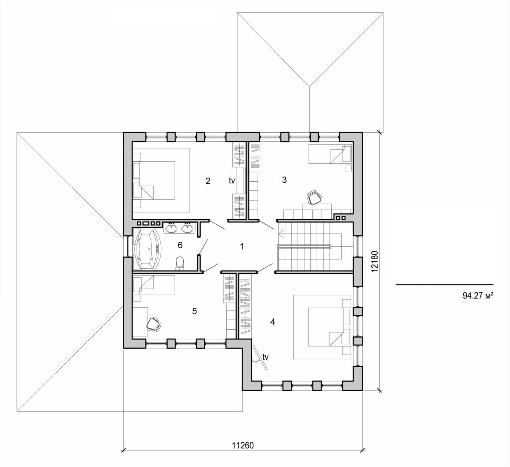 Visualization gallery - Two storey house