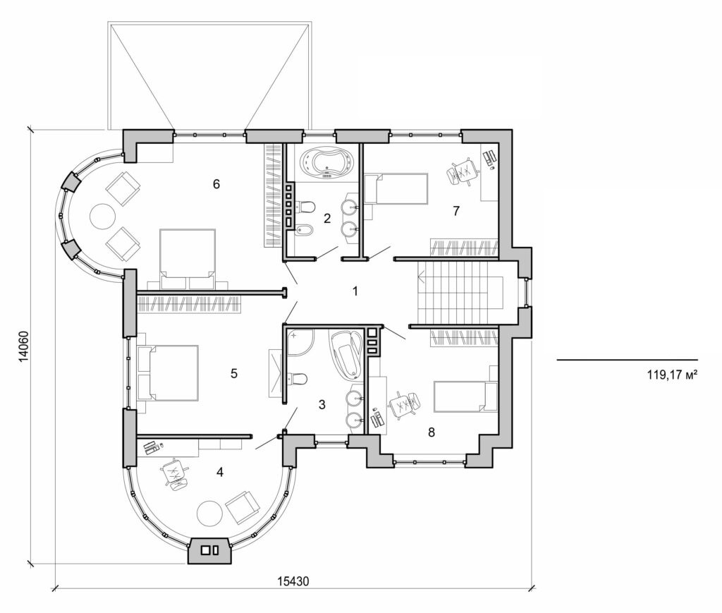 Visualization gallery - Two storey house