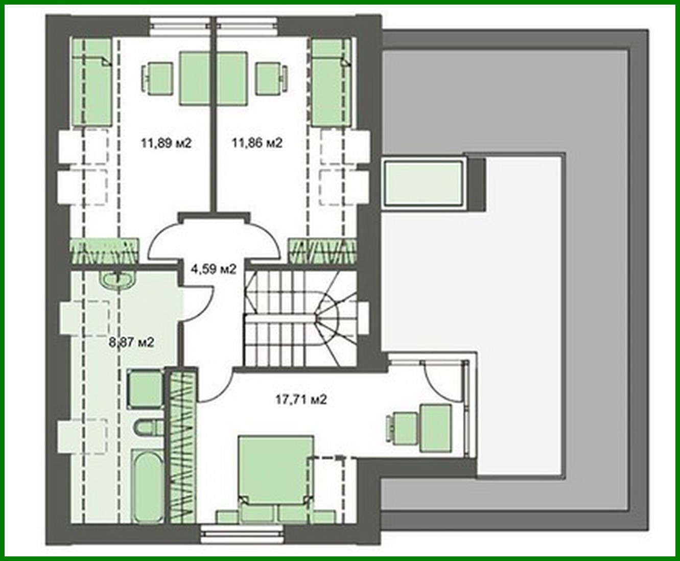 Visualization gallery - Stylish country two-story house