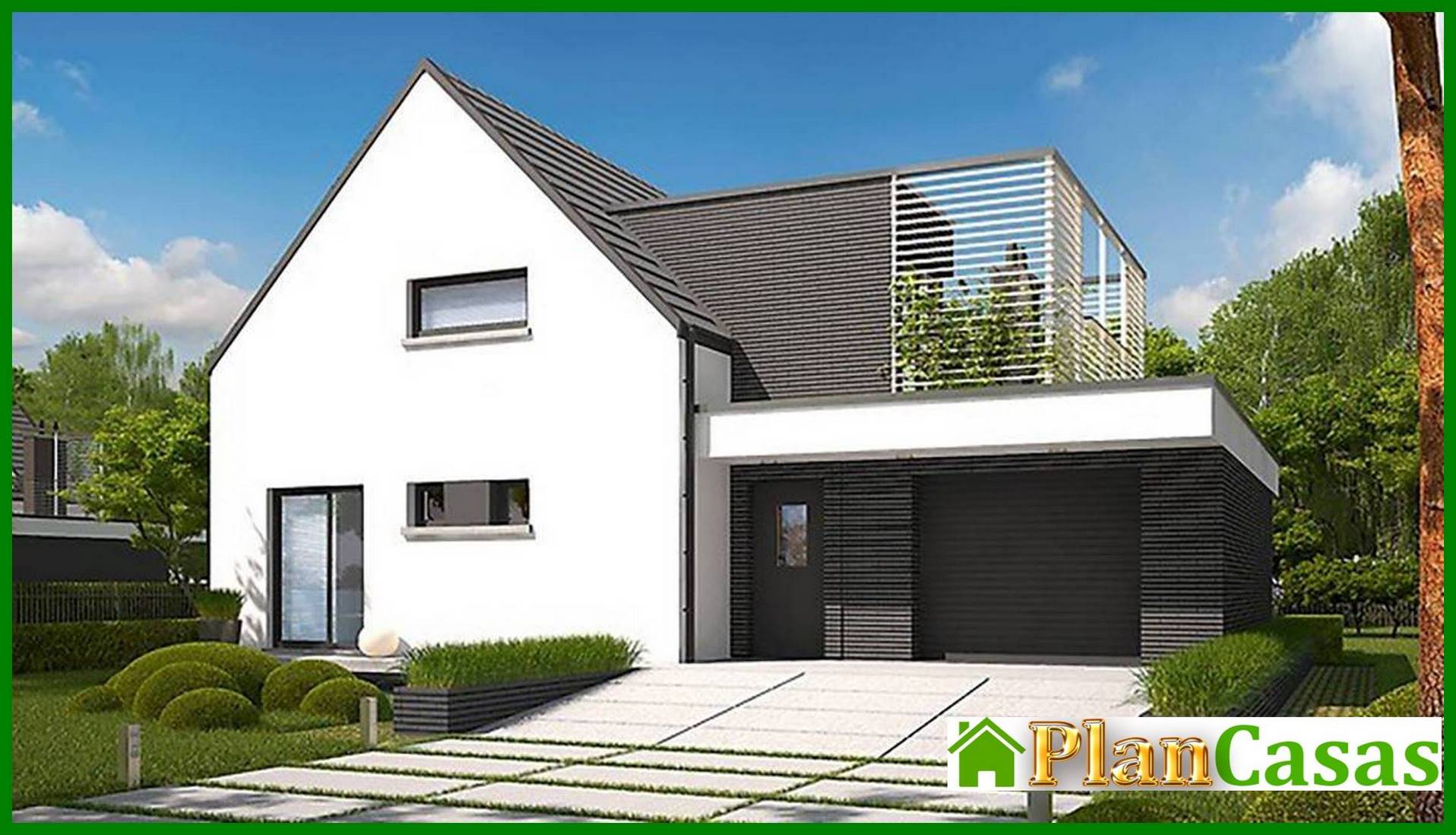 Visualization gallery - Stylish country two-story house