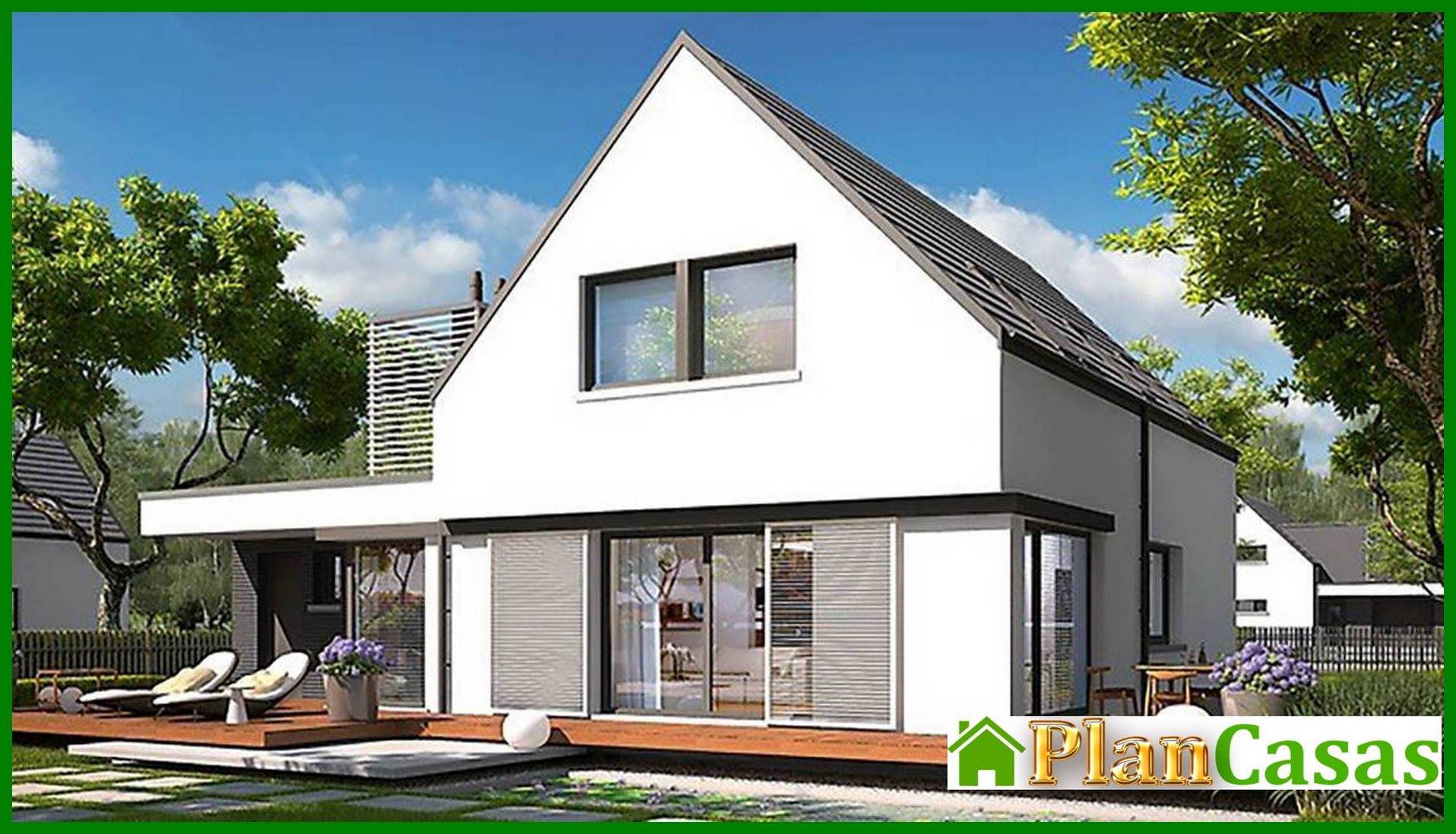 Stylish country two-story house house plan