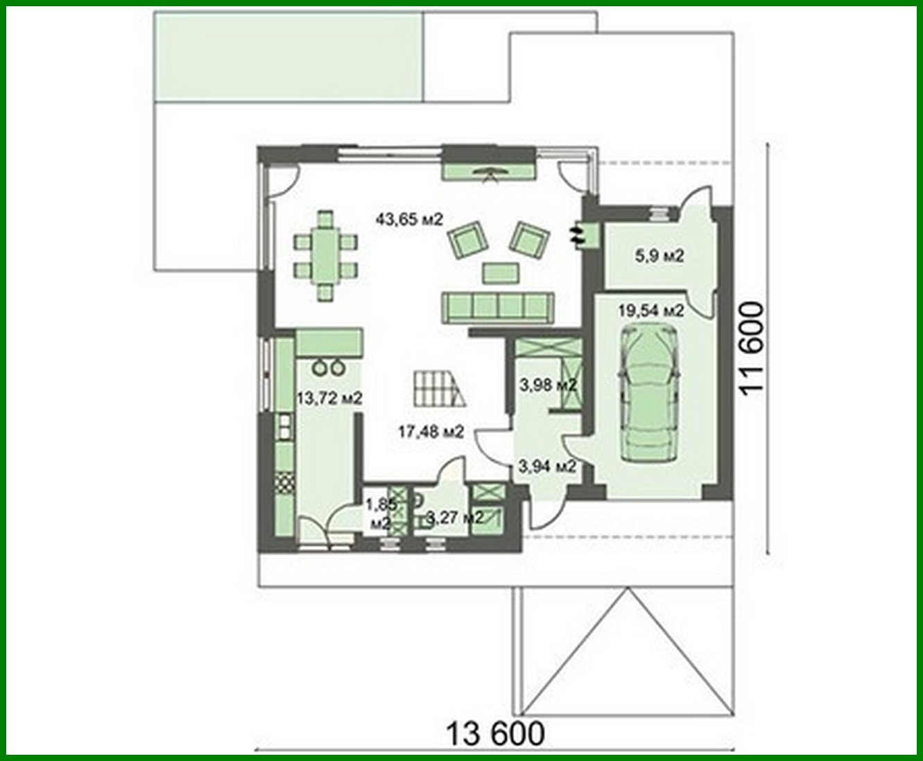 Visualization gallery - Stylish country two-story house