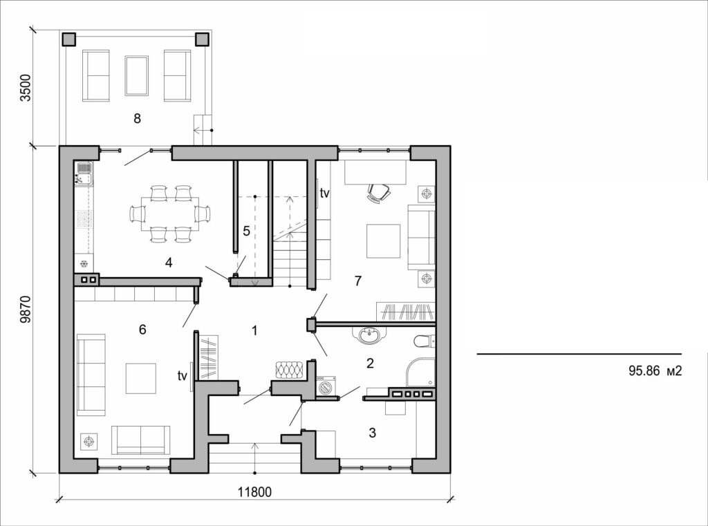 Visualization gallery - Two storey house