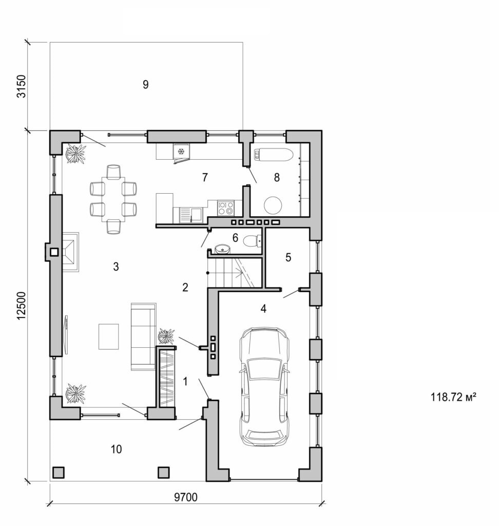 Visualization gallery - Two storey house