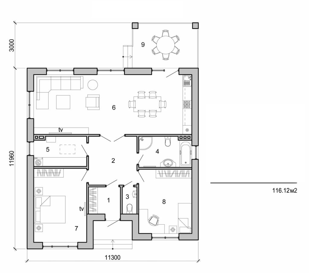 Visualization gallery - One storey house