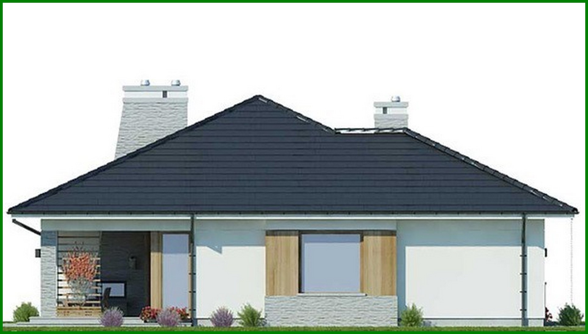 Visualization gallery - Elegant one-story house with three bedrooms