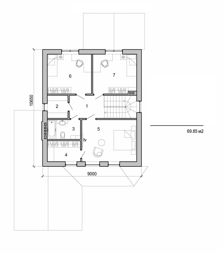 Visualization gallery - Two storey house