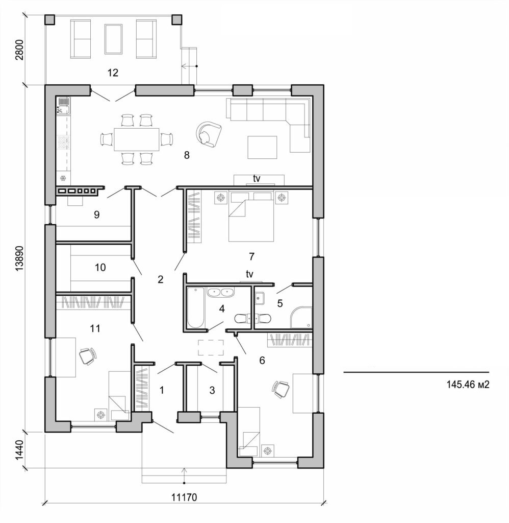 Visualization gallery - One storey house
