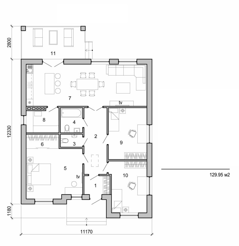 Visualization gallery - One storey house