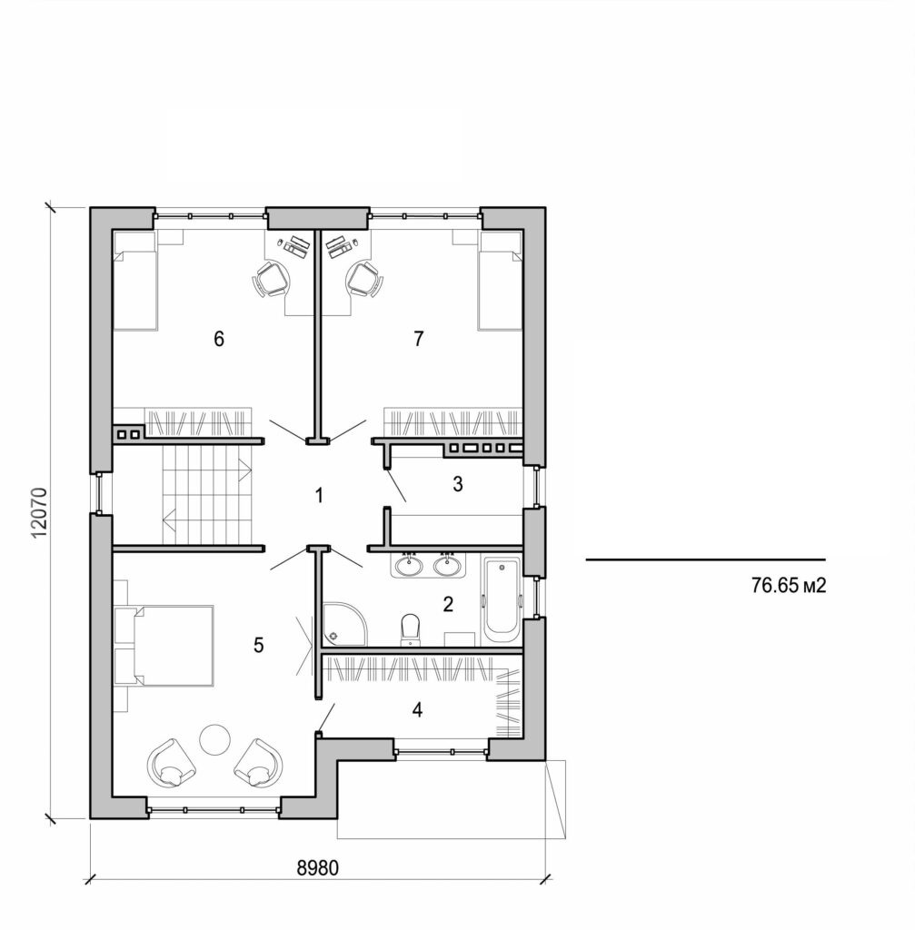 Visualization gallery - Two storey house