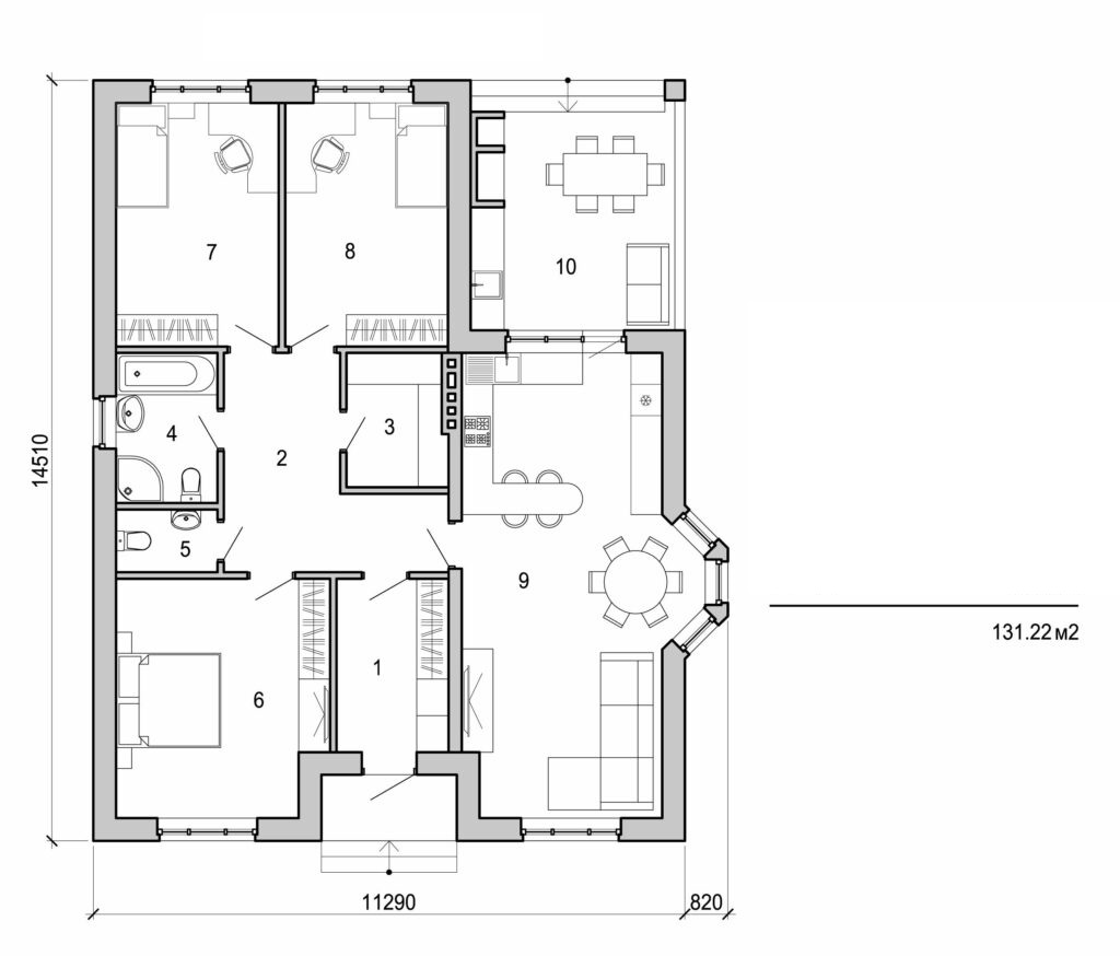 Visualization gallery - One storey house
