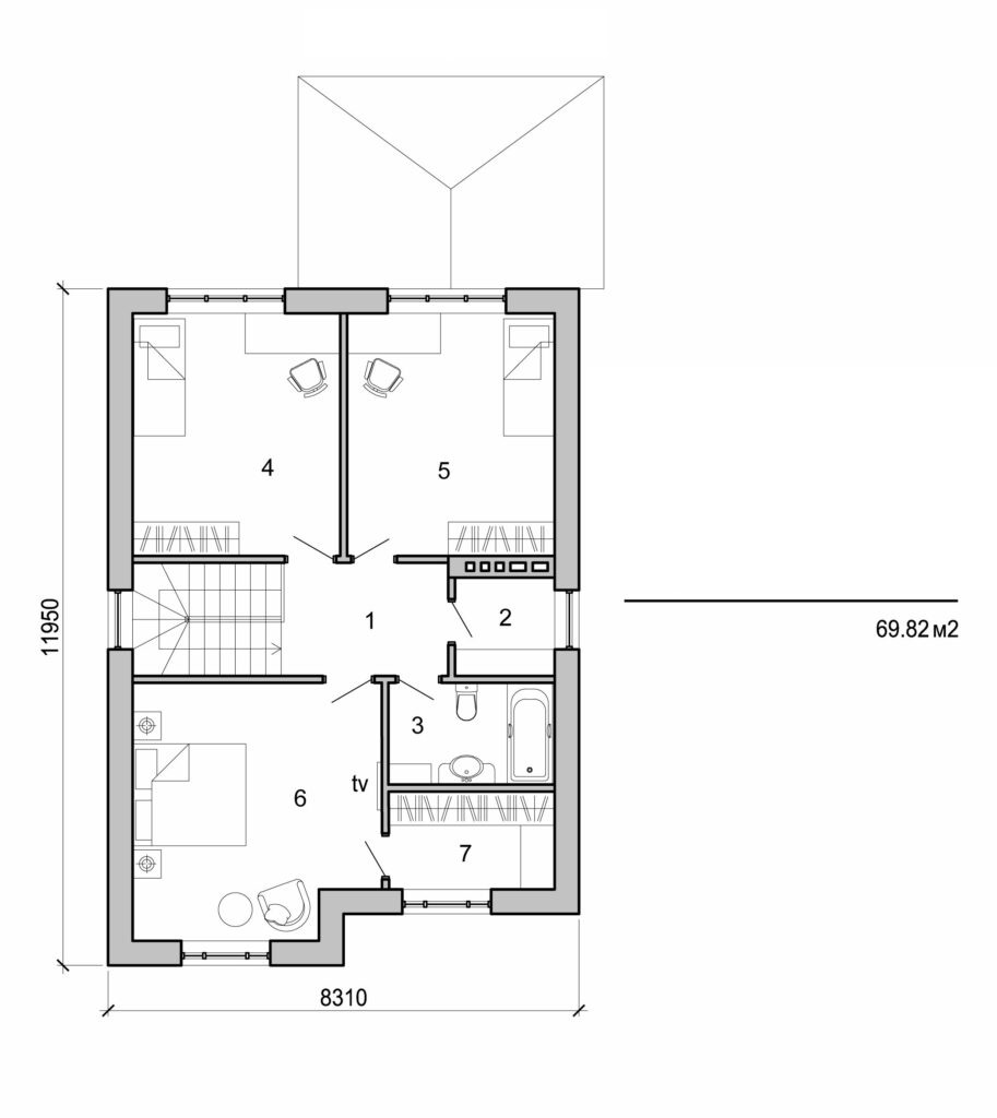 Visualization gallery - Two storey cottage