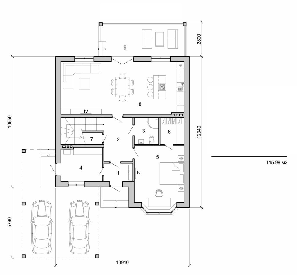 Visualization gallery - Two storey cottage