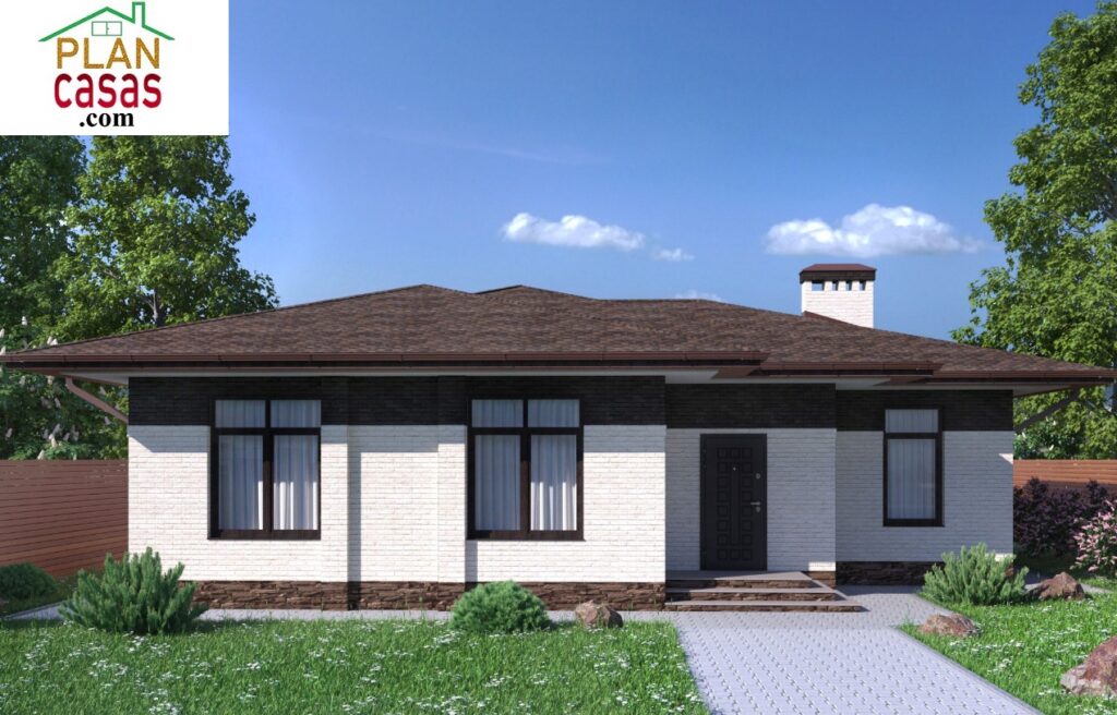 One storey cottage house plan