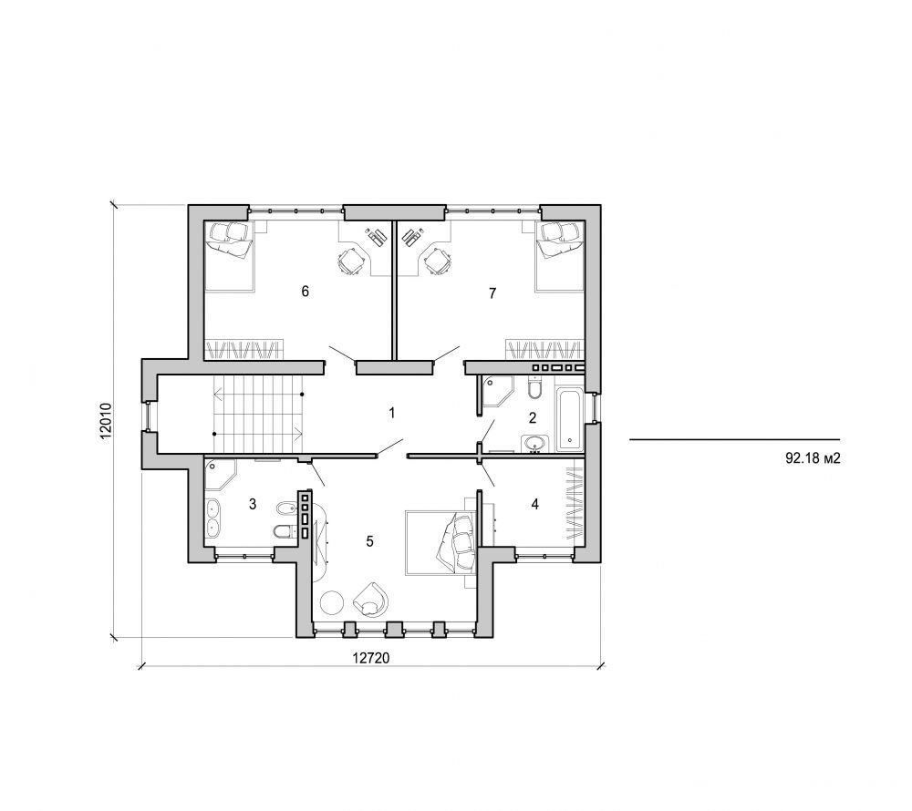 Visualization gallery - Two storey house