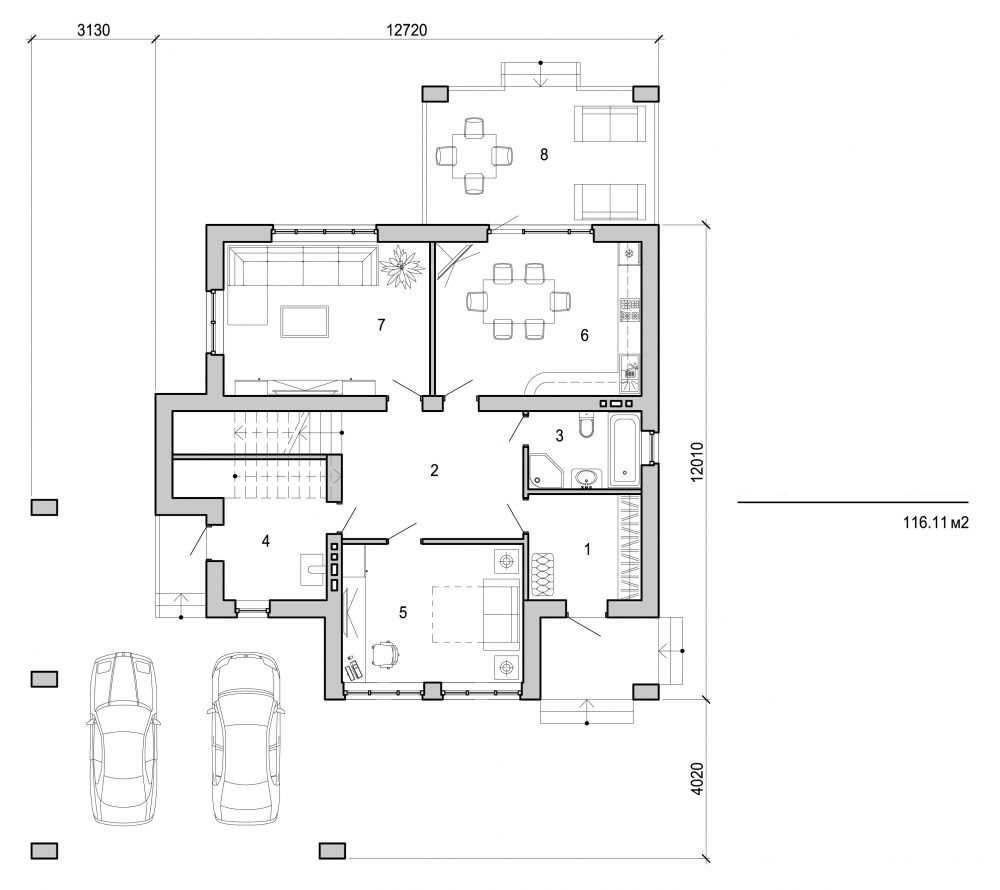 Visualization gallery - Two storey house