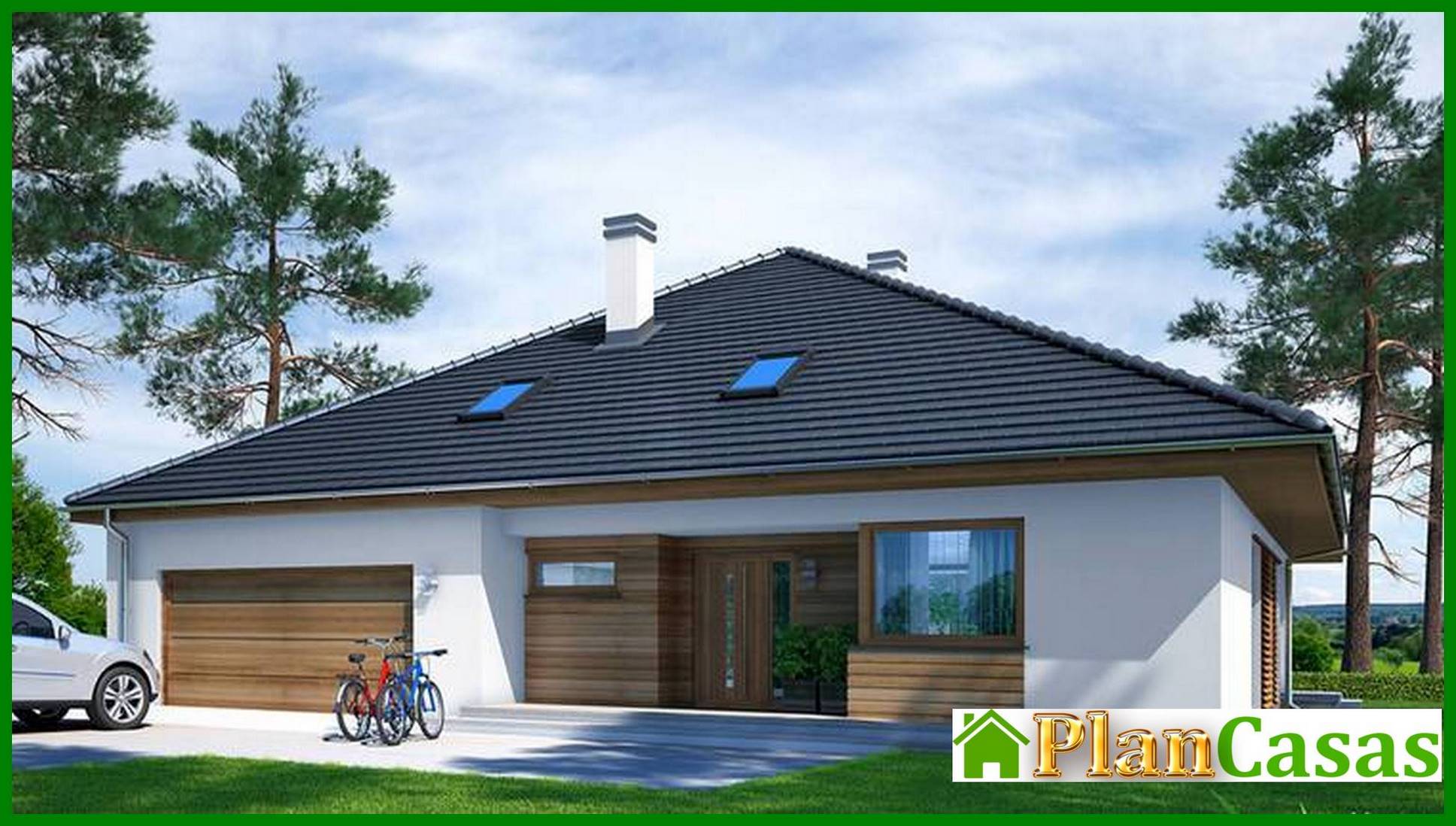 One-story house with comfortable bedrooms house plan