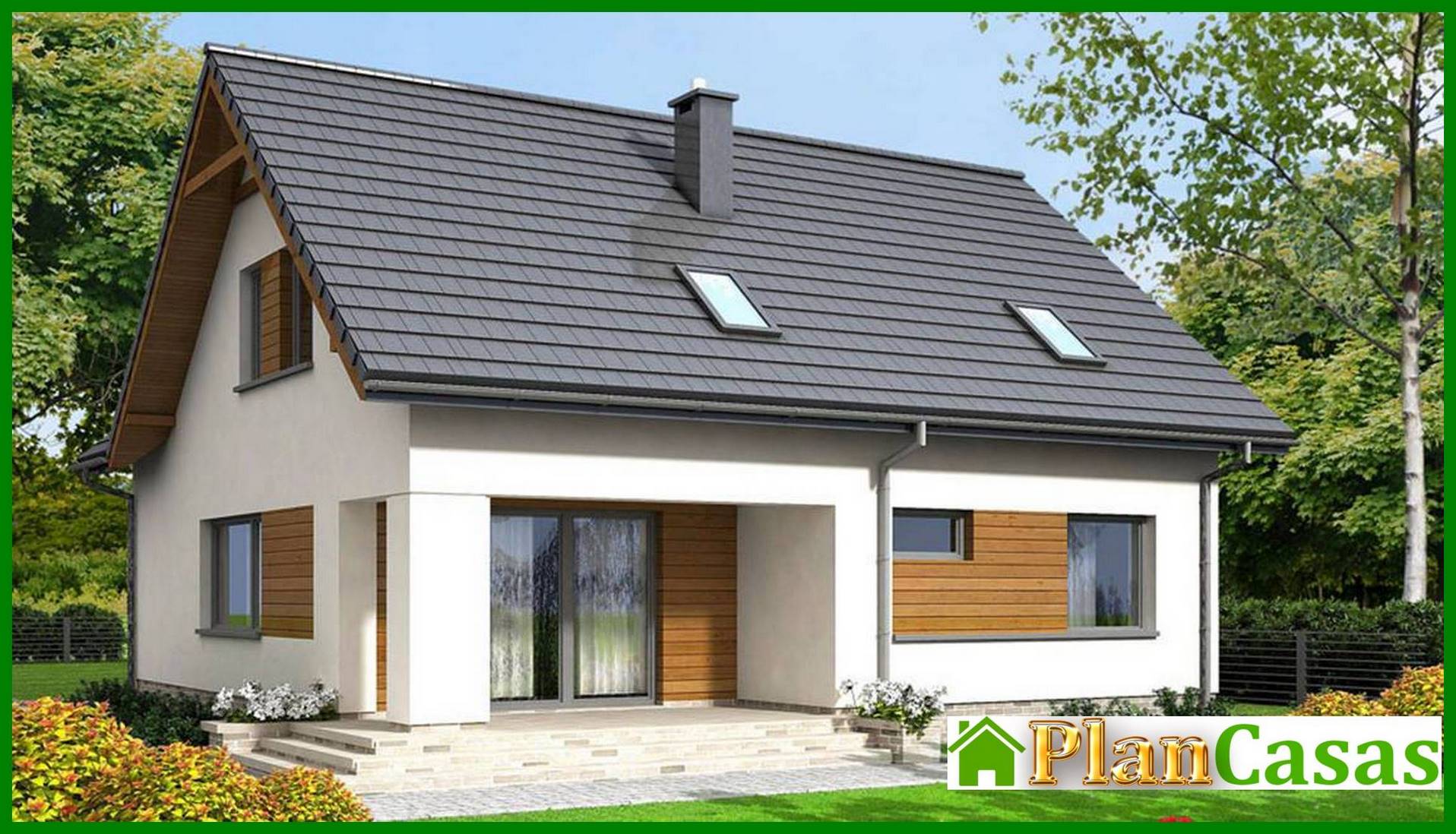 Visualization gallery - Project of a two-story house in a modern style