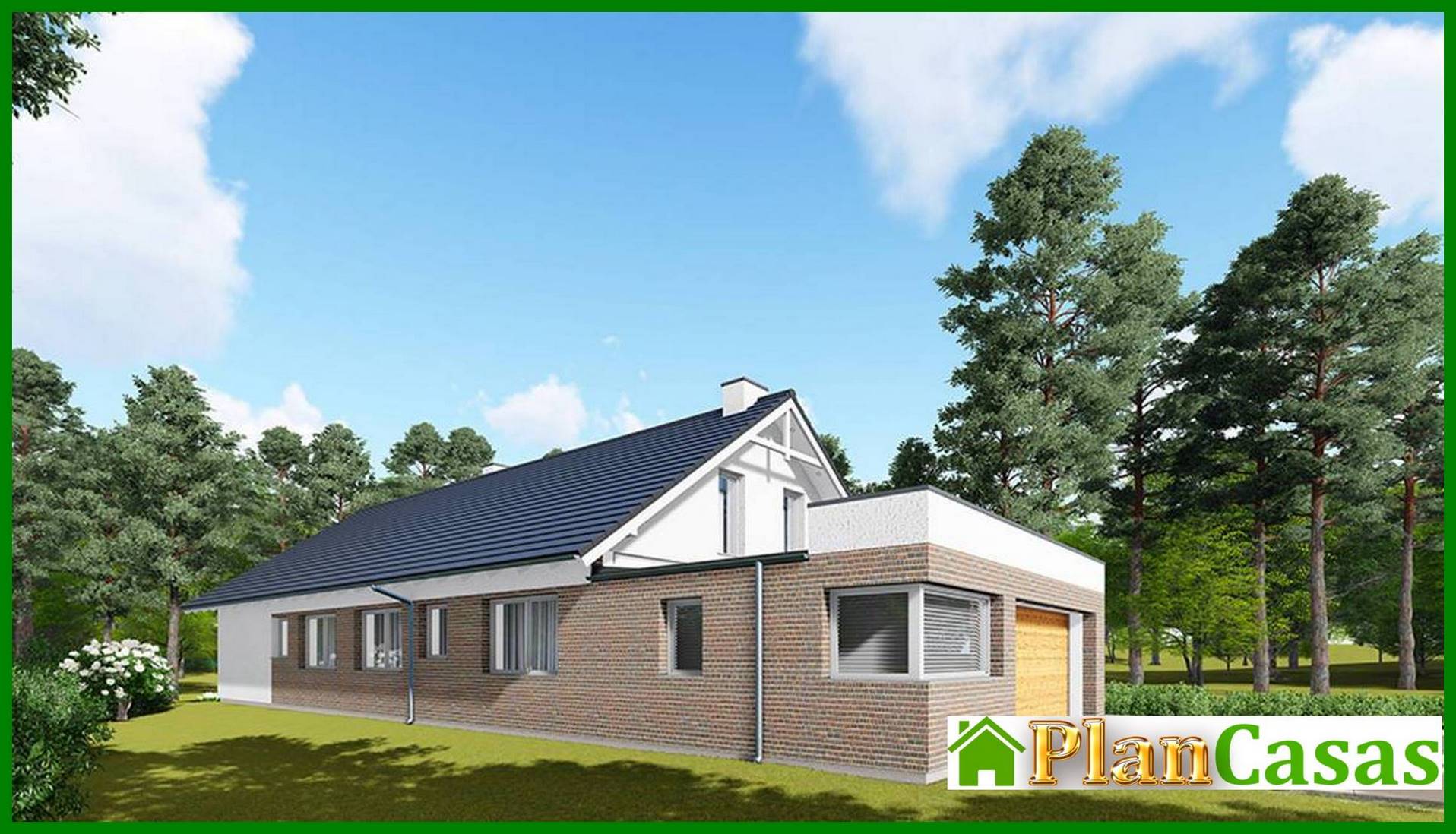 Visualization gallery - One-story apartment building with attic and terrace