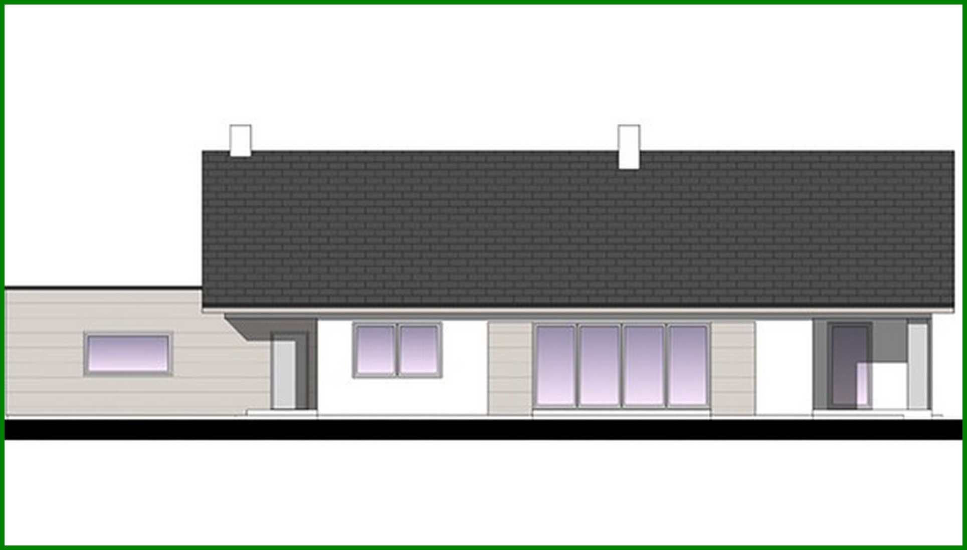 Visualization gallery - One-story apartment building with attic and terrace