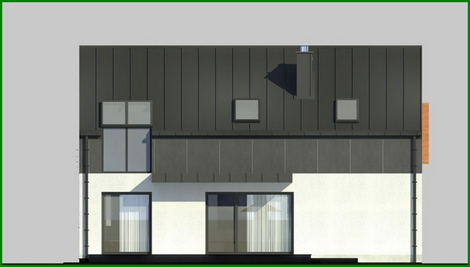 Visualization gallery - Stylish country house with a spacious living room