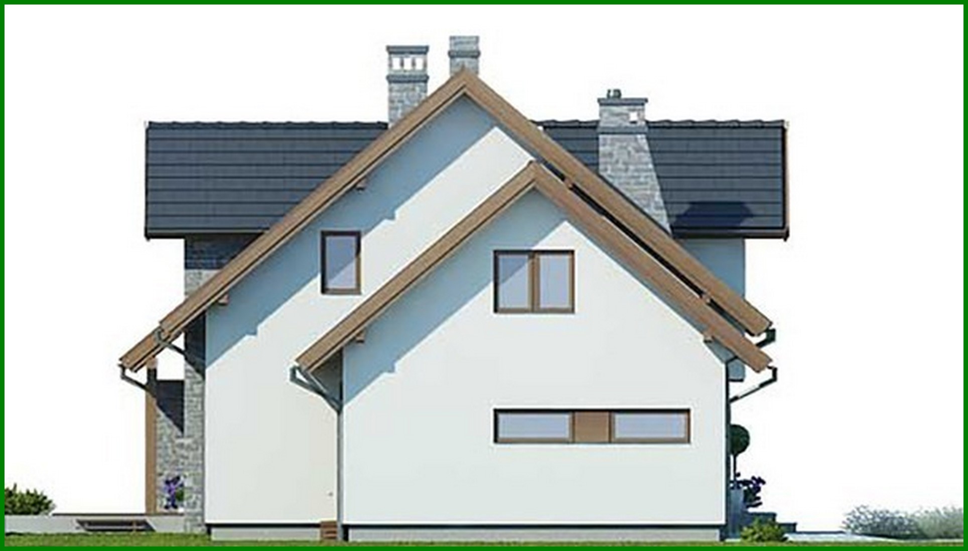 Visualization gallery - Beautiful house with stone decor