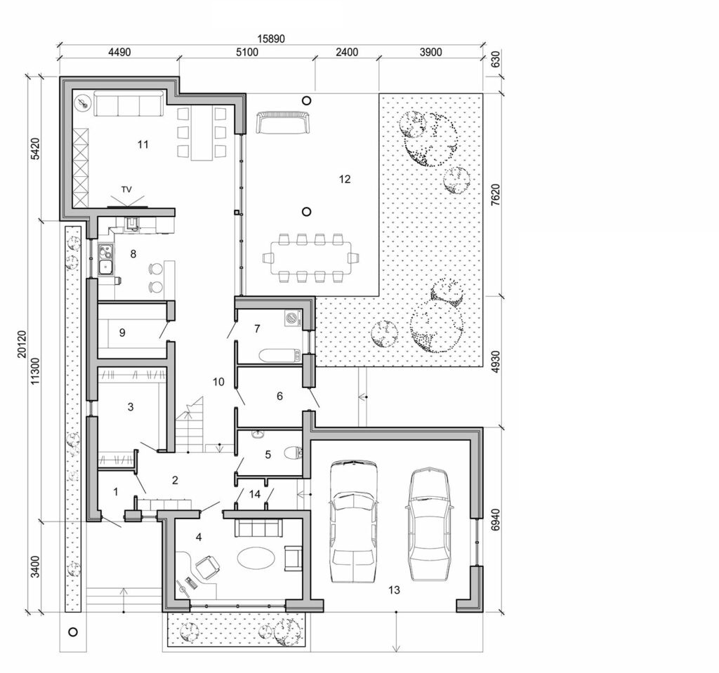 Visualization gallery - Modern house