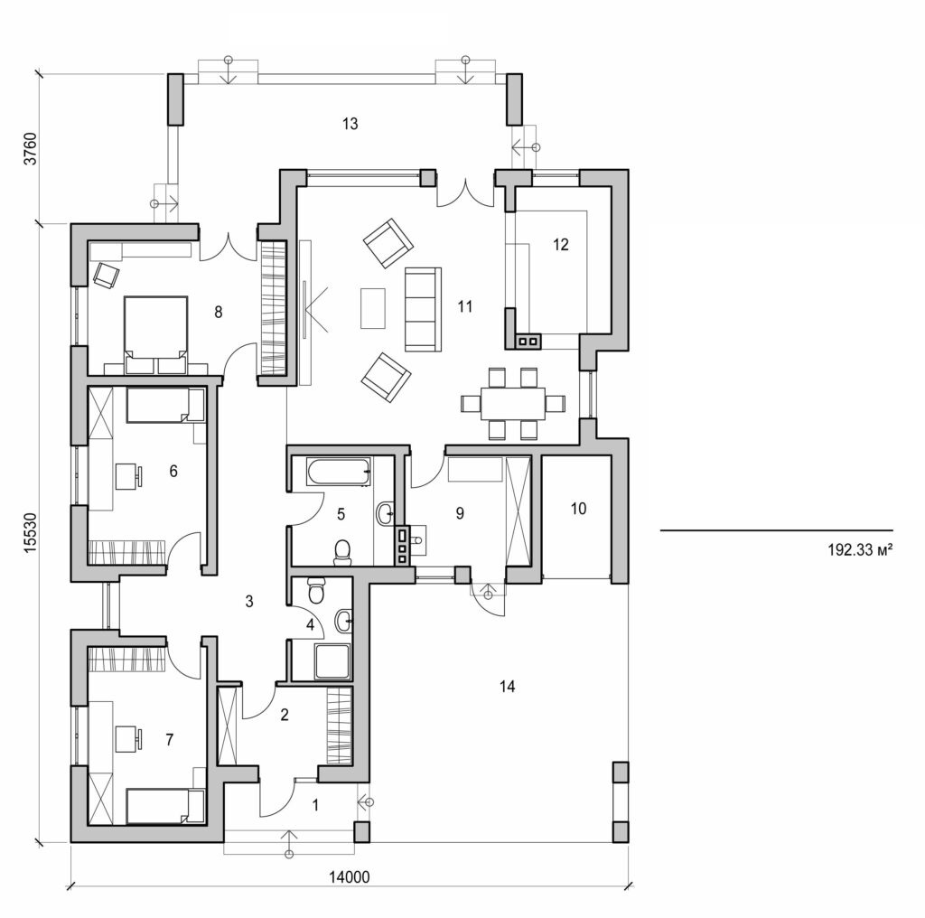 Visualization gallery - One storey cottage