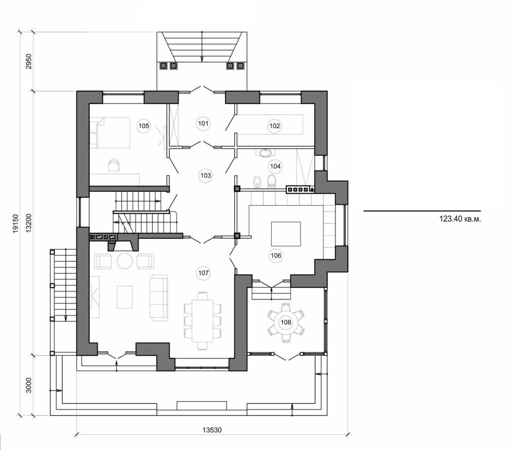 Visualization gallery - Two storey house